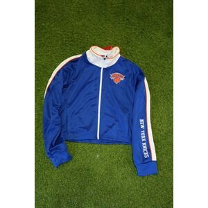 Ultra Game NBA New‎ York Knicks Basketball Team Jacket Womens XL Blue Full Zip